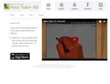Tablet Screenshot of notetakerhd.com